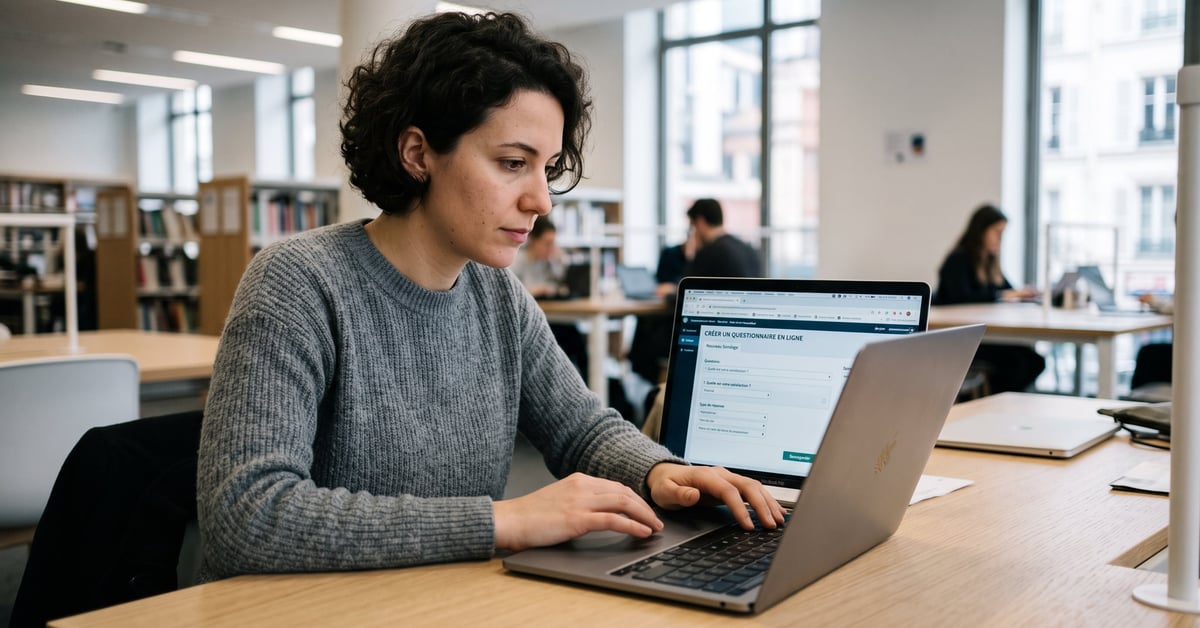 Créer un questionnaire en ligne sur ordinateur portable — méthode et outils efficaces