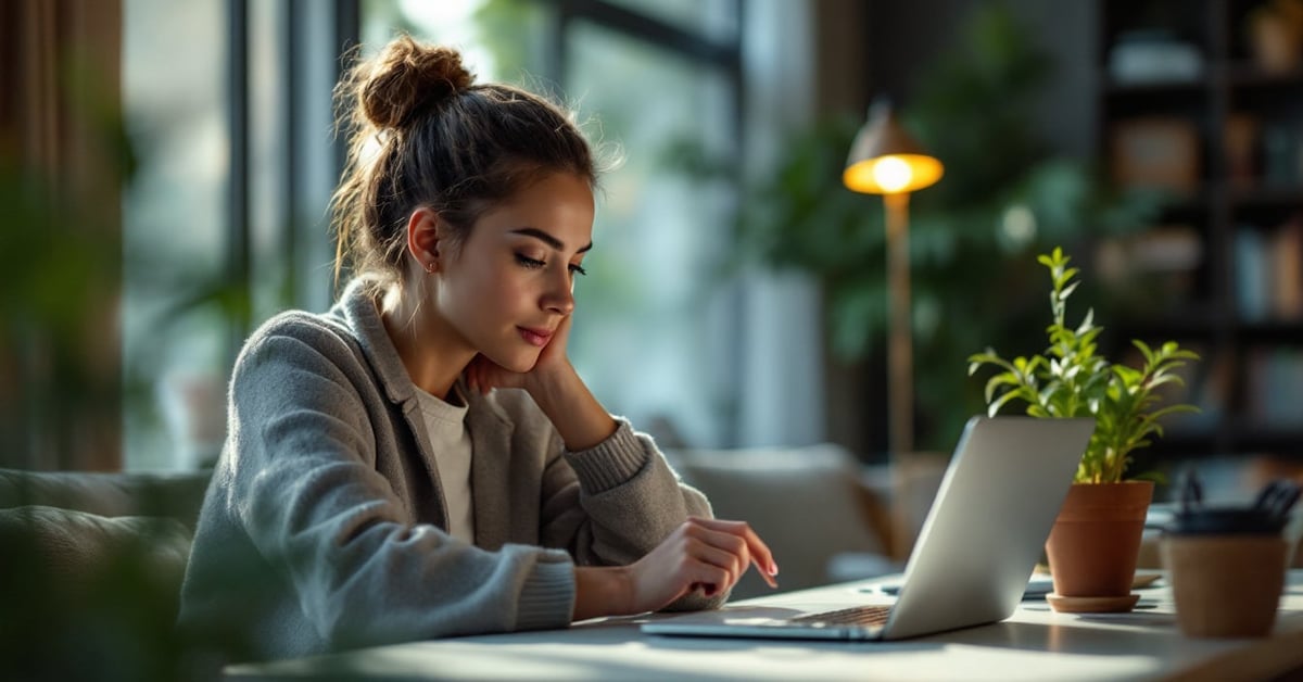 Questionnaire first en ligne sur écran d'ordinateur moderne dans un bureau épuré