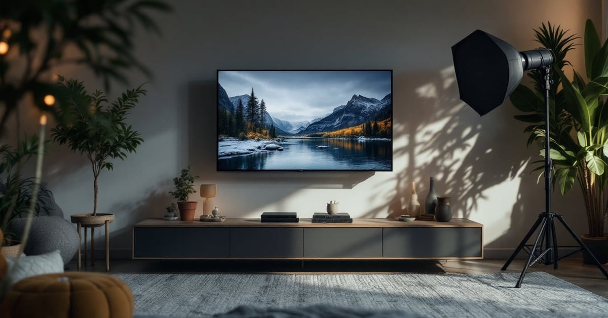 Sondage TV : mesure d'audience télévisée avec données et écrans de monitoring en arrière-plan
