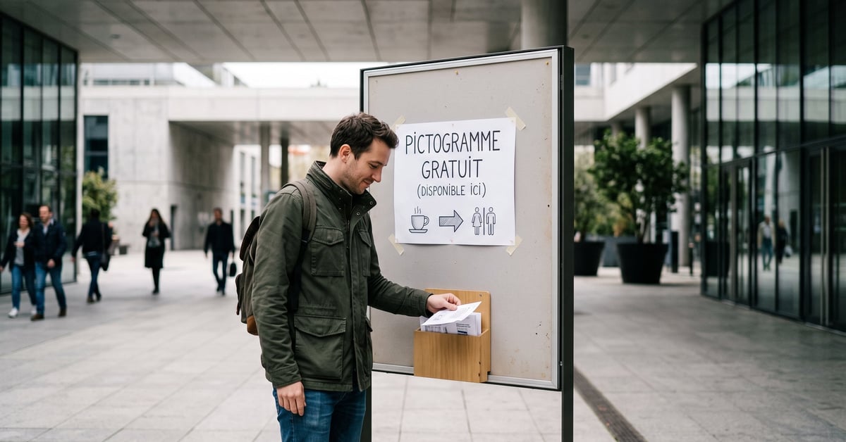 Pictogrammes gratuits et libres de droits sur un écran – ressources visuelles pour créateurs